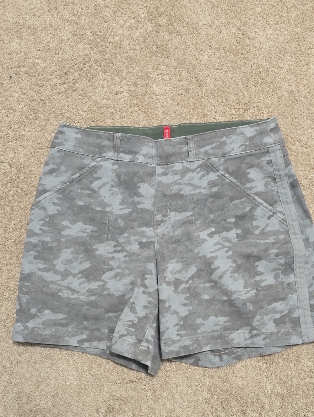 SPANX Olive Green High-Waist Shaping Shorts
